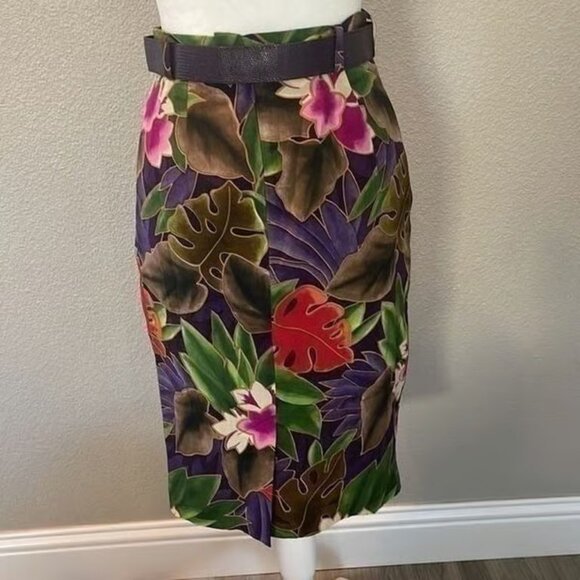 Dana Bachman Vintage Silk Skirt - Picture 2 of 4